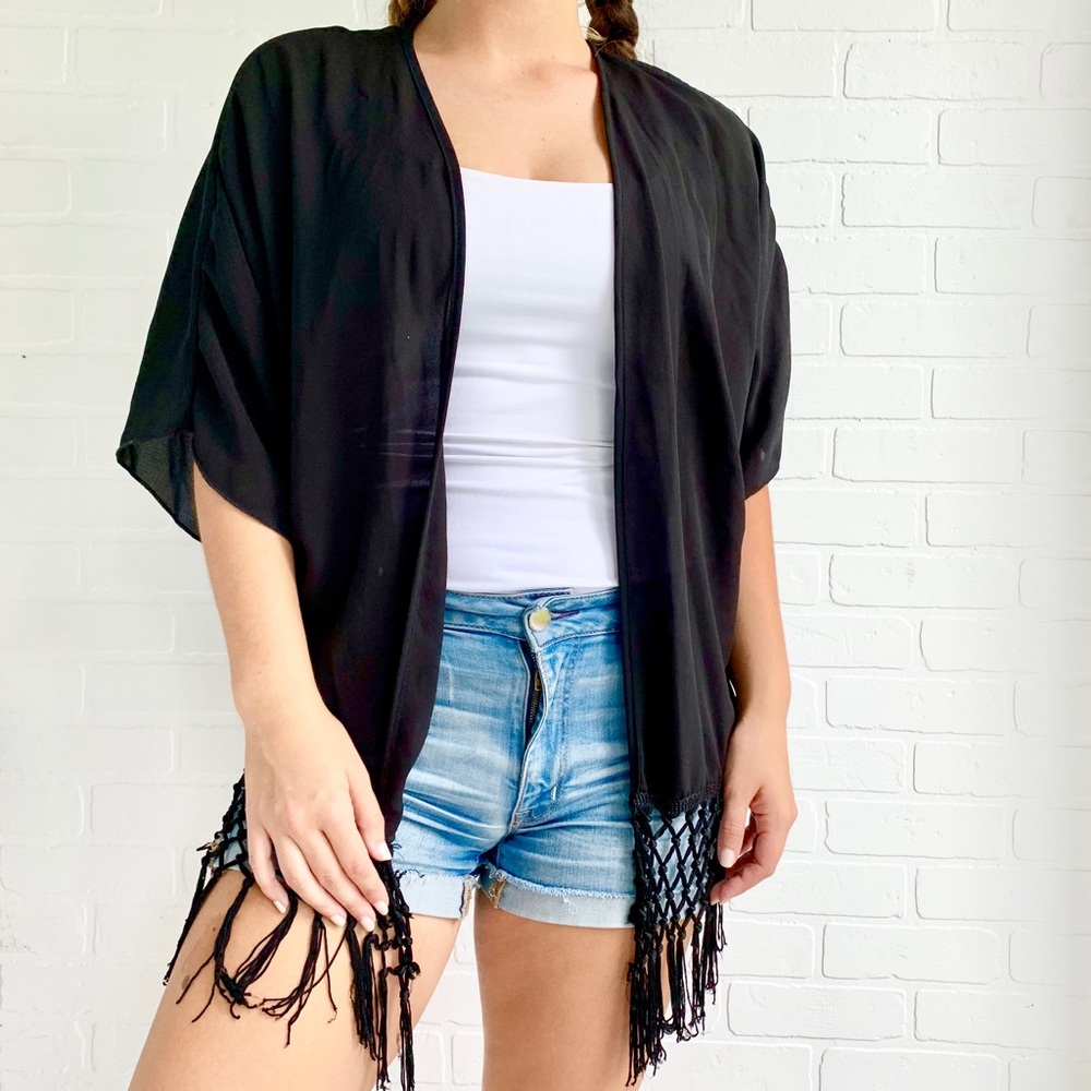 Chic Black Kimono